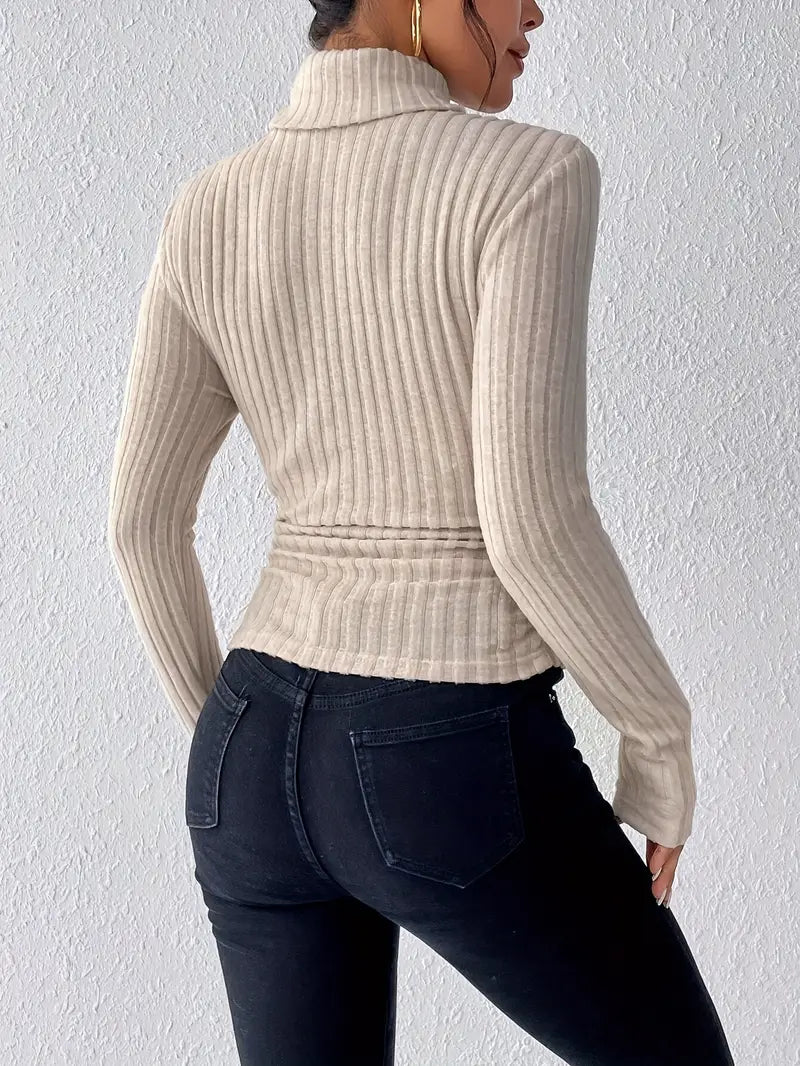 Eleganter Rollkragenpullover für Damen